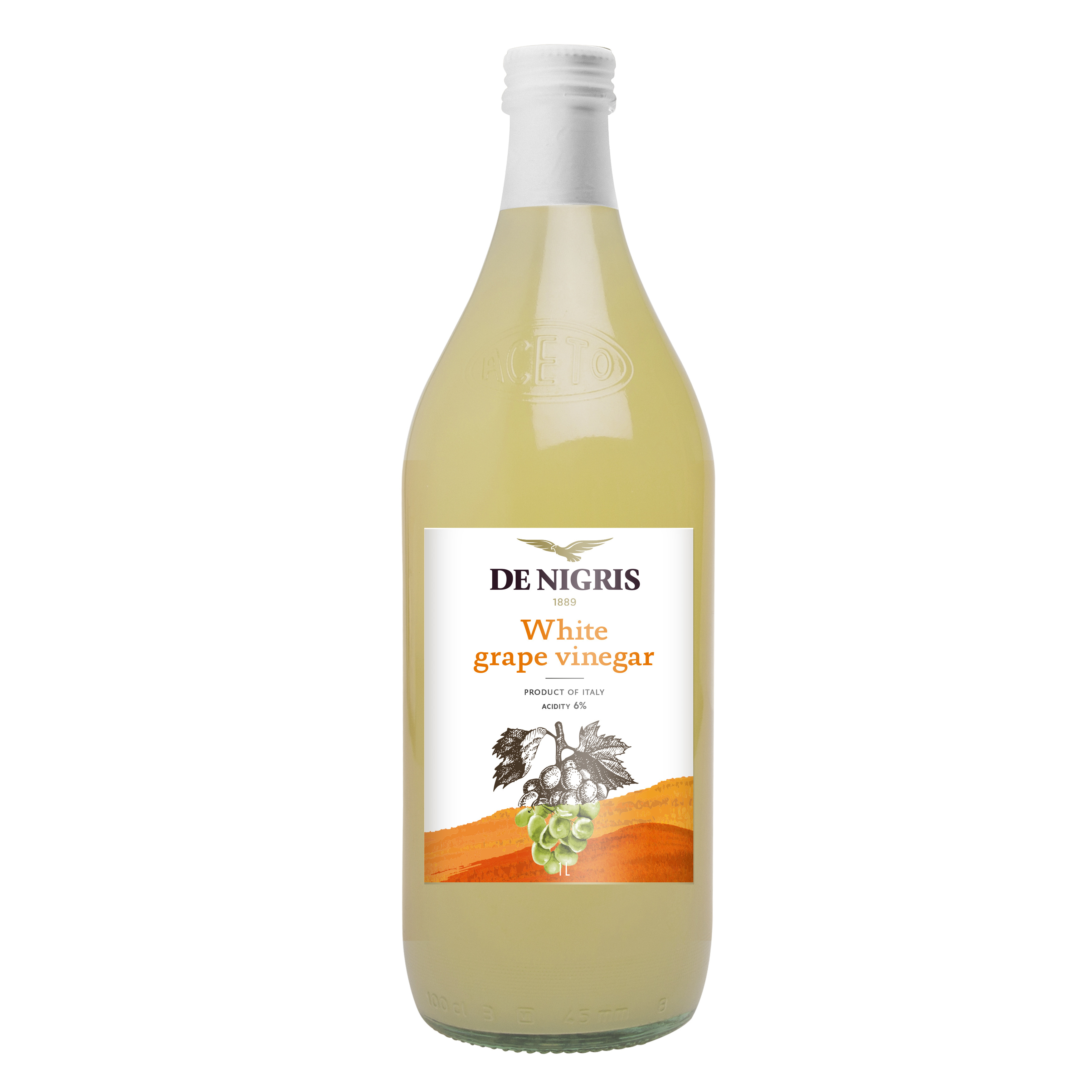 De Nigris Prezioso White Grape Vinegar, 1L